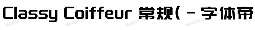 Classy Coiffeur 常规(字体转换